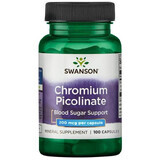 Swanson Chromium Picoliante, crom 200 µg, 200 capsule