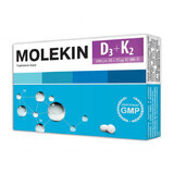 Molekin D3 + K2, vitamina D 2000 UI + vitamina K 75 µg, 30 comprimidos recubiertos