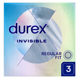 Durex Invisible, préservatifs super fins, 3 pièces