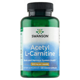 Swanson Acetyl L-Carnitine, L-Carnitină, 100 capsule