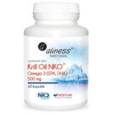 Aliness Krill Oil NKO Omega-3 500 mg, 60 capsule