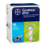 Benzile de testare Contour Plus, 50 unități