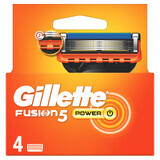 Gillette Fusion 5 Power, cartușe de schimb, 4 bucăți