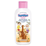 Bambino Kids, gel de spălare pentru corp și păr 2 în 1, Bolek i Lolek i surykatki, de la 1 an, 400 ml