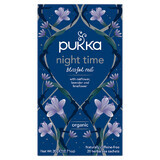 Pukka Night Time Organic, tisana con farina d'avena, lavanda e lime, 1 g x 20 bustine