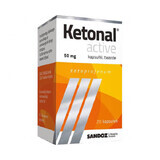 Ketonal Active 50 mg, 20 capsule