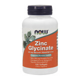 Now Foods Zinc Glycinate, zinc + ulei de semințe de dovleac, 120 capsule