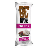 BeRaw! Energy Raw Snack, baton energetic, cacao crudă, nucă de cocos, 40 g