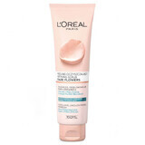 L'Oreal Rare Flowers, scrub de curățare facială cu extracte de trandafir și lotus, 150 ml