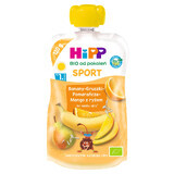 HiPP Sport Bio fruitmousse, banaan, peer, sinaasappel, mango met rijst, na 1 jaar, 120 g