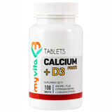 MyVita, Calcium + vitamine D3 FORTE, calcium (calciumcitraat), 100 tabletten