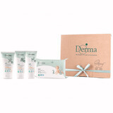 Derma Eco Baby, unguent calmant, 100 ml + cremă de îngrijire, 100 ml, + șampon-săpun, 150 ml + șervețele umede, 64 bucăți