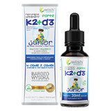 Wish Natural Vitamins K2 + D3 Forte Junior, picături, 30 ml