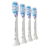 Philips, vârfuri de schimb pentru periuța de dinți sonică Sonicare G3 Premium Gum Care, HX9054/17, alb, 4 bucăți