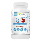 Wish, Seleniu organic 200 µg + Gluconat de zinc 15 mg + Prebiotic, 120 capsule