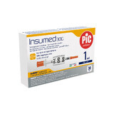 Pic Solution Insumed, seringi de insulină 1 ml, 30G x 8mm, 30 unități