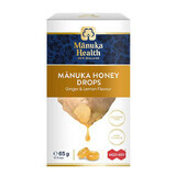 Manuka Health, bomboane cu Manuka MGOM400 + miere și vitamina C, aromă de ghimbir și lămâie, 15 bucăți