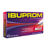 Ibuprom Max 400 mg, 12 comprimate iritate