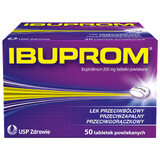 Ibuprom 200 mg, 50 comprimate filmate