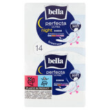 Bella Perfecta Ultra, prosoape sanitare extra moi cu aripi, extra lungi, noapte, 14 buc