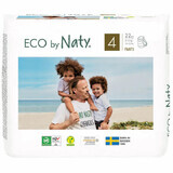 Eco By Naty, scutece mărimea 4, 8-15 kg, 22 buc