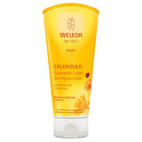 Weleda Calendula, șampon și spălare pentru corp, piele sensibilă, 200 ml