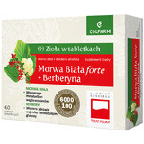 Ierburi în tablete Mulberry White Forte + Berberine, 60 comprimate filmate