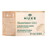 Nuxe Nuxuriance Gold, Balsam iluminator pentru ochi, piele uscată, 15 ml