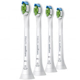 Philips, vârfuri de schimb pentru periuța de dinți sonică Sonicare W2c Optimal White Compact, HX6074/27, alb, 4 bucăți