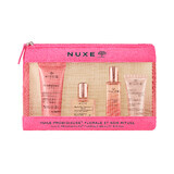 Nuxe Prodigieuse Florale Kit Cosmetic 2023, gel de duș, 30 ml + ulei uscat, 10 ml + parfum, 15 ml + gel cremă, 15 ml