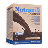 Olimp Nutramil Complex Diabetic, aromă de ciocolată, 6 pliculețe