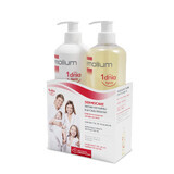 Set Emolium Dermocare, moisturizing washing oil, from 3 months, 400 ml + creamy washing gel, from 1 month, 400 ml