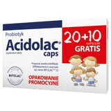 Acidolac Caps, 20 capsule + 10 capsule gratuite