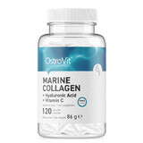 Colagen marin OstroVit + acid hialuronic + vitamina C, 120 capsule