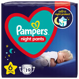 Pampers Night Pants, scutece, mărimea 6, 15+ kg, 19 buc