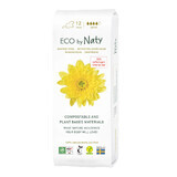 Eco by Naty, șervețele sanitare ecologice cu aripi, compostabile, Super, 12 bucăți