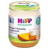 HiPP Fruit Duet Bio, mango și banană cu iaurt, după 6 luni, 160 g