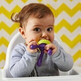 B.Box, teether pentru fructe și alimente, silicon, Passion Splash, de la 5 luni, 1 buc