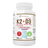 Progress Labs Vitamina K2 MK-7 200 µg + D3 4000 UI 100 µg, 120 capsule vegane