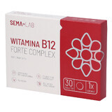 SEMA Lab Vitamina B12 Forte Complex, 30 comprimate filmate