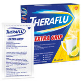 Theraflu Extra Grip 650 mg + 10 mg + 20 mg, pulbere pentru soluție orală, 10 pliculețe