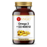 Yango Omega 3 + D3 4000 UI, 60 capsule