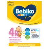 Bebiko Junior 4R Nutriflor Expert, formulă nutritivă pe bază de lapte cu terci de orez, peste 2 ani, 600 g