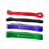 4yourhealth Power Band, set de cauciuc pentru exerciții, 4 bucăți