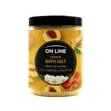 On Line, sare de baie spumantă, Nectarine &amp; Jasmine, 1200 g