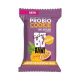 BeRAW! Probio, prăjitură probiotică, mango și fructul pasiunii, 18 g