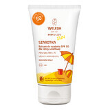 Weleda Baby &amp; Kids Sun Edelweiss, loțiune de protecție solară pentru piele sensibilă, SPF 50, 50 ml