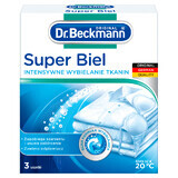 Dr. Beckmann Super White, albire intensivă a țesăturilor, pulbere, 3 x 40 g