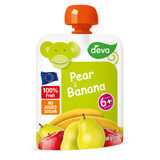 Deva Mousse de fructe, pere și banane, după 6 luni, 90 g