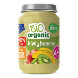 Deva Organic Bio desert de fructe, kiwi și banane, după 4 luni, 190 g